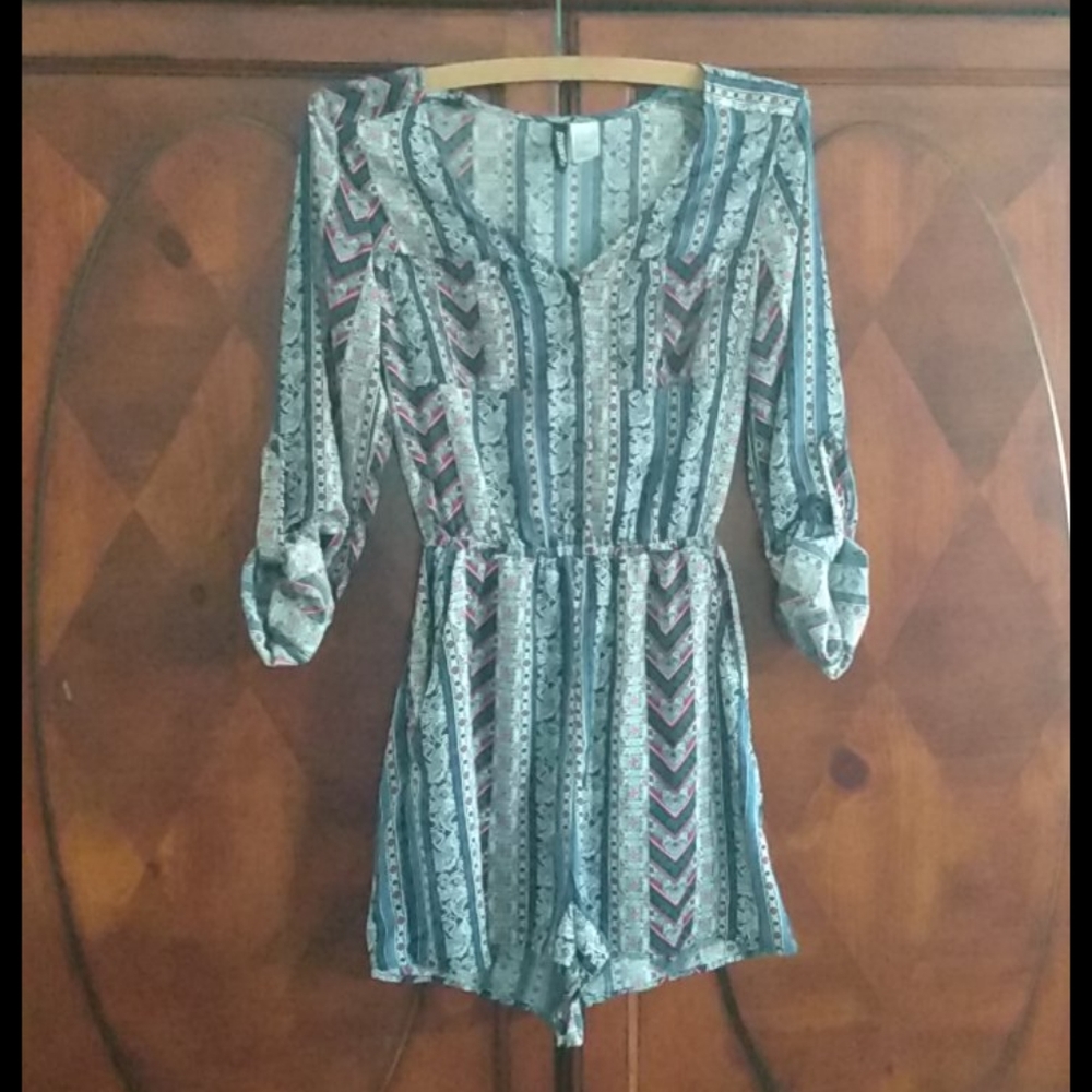 H&M Aztec print Romper